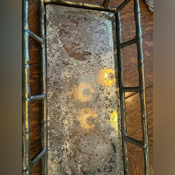 Hanging Macrame and distressed napkin tray - Picture 2 of 3